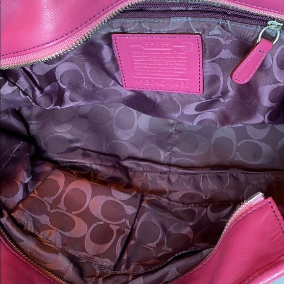 Coach pink suede bag - Picture 12 of 15